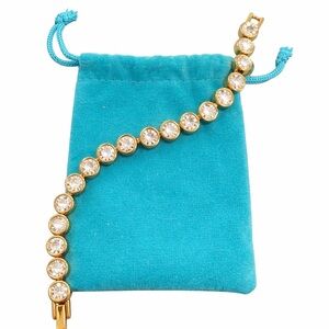 Touchstone by Swarovski Gold Crystal Tennis Bracelet